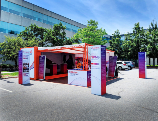 Mayzent trade show booth
