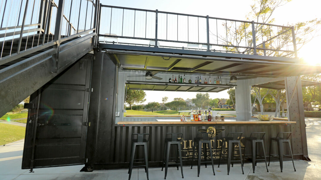 BoxPop Bar and Roof Deck for Golf Course | Golf Mid-Course Bar