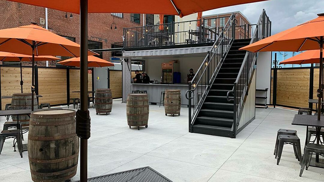 Patio of the Beer at the Apponaug Brewing Company Mobile Brewery