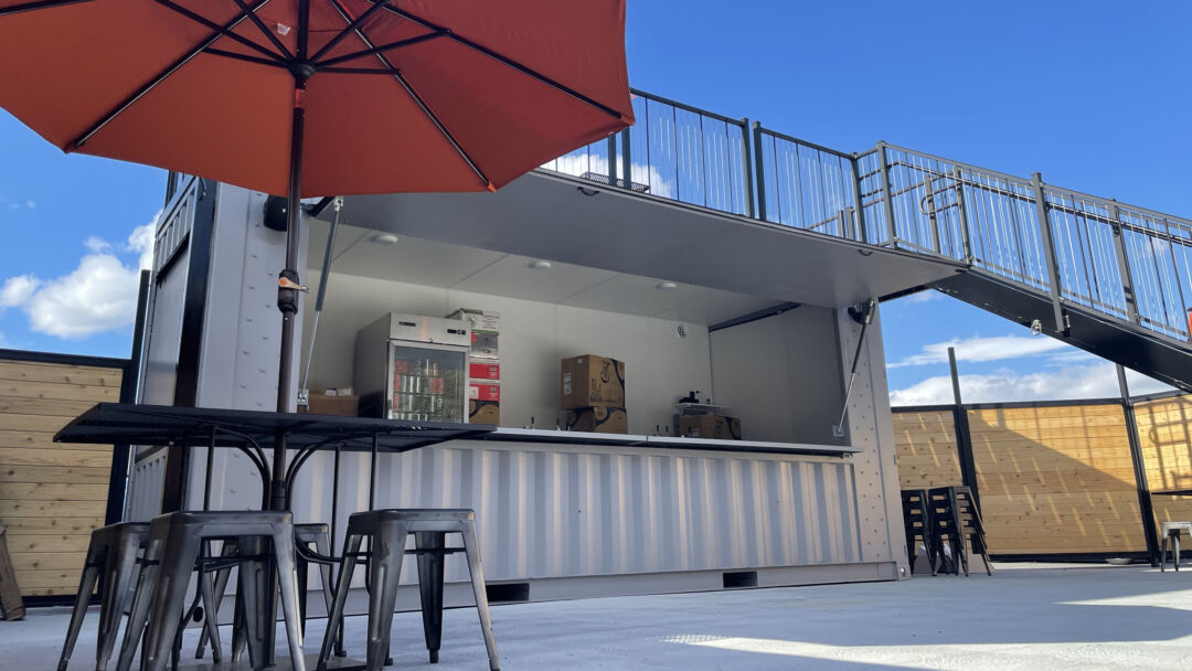 outside of the Apponaug Brewing Company Mobile Brewery Rooftop Bar