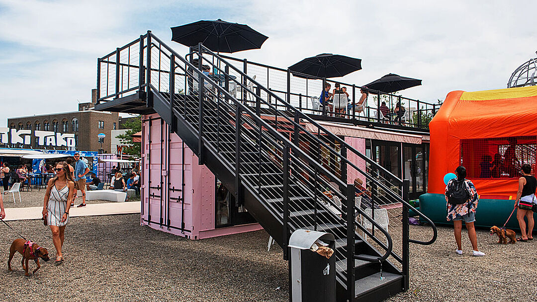 Rooftop BoxPop® Pod at Piazza Pod Park