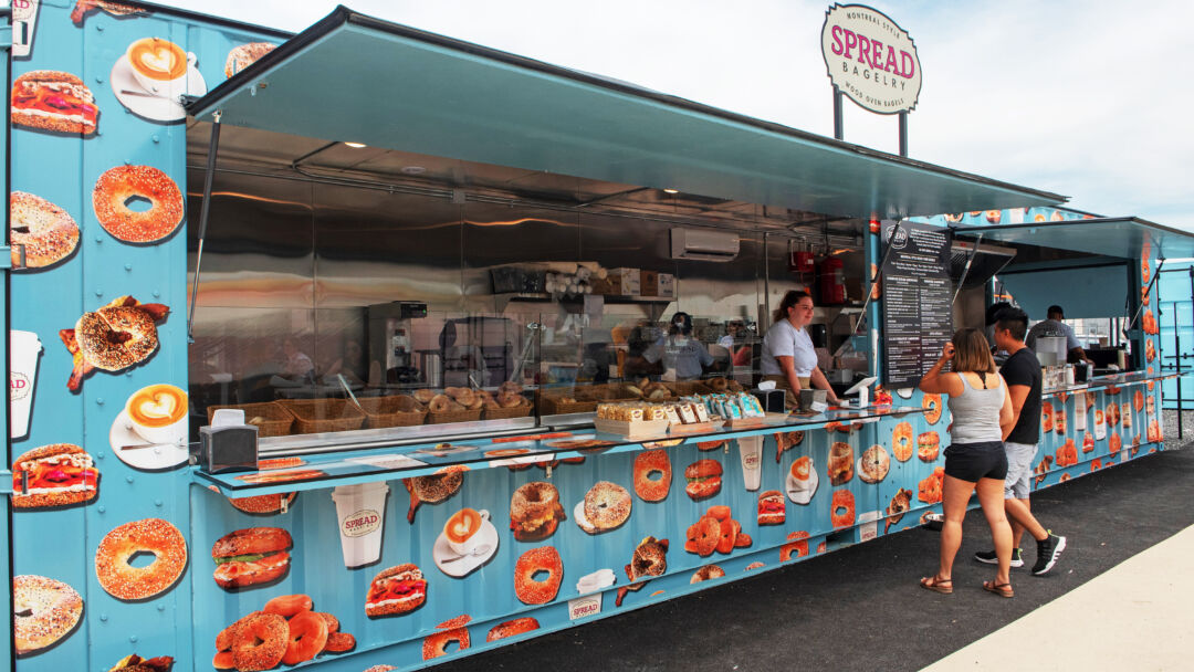 BoxPop custom shipping container renovated to sell baked goods