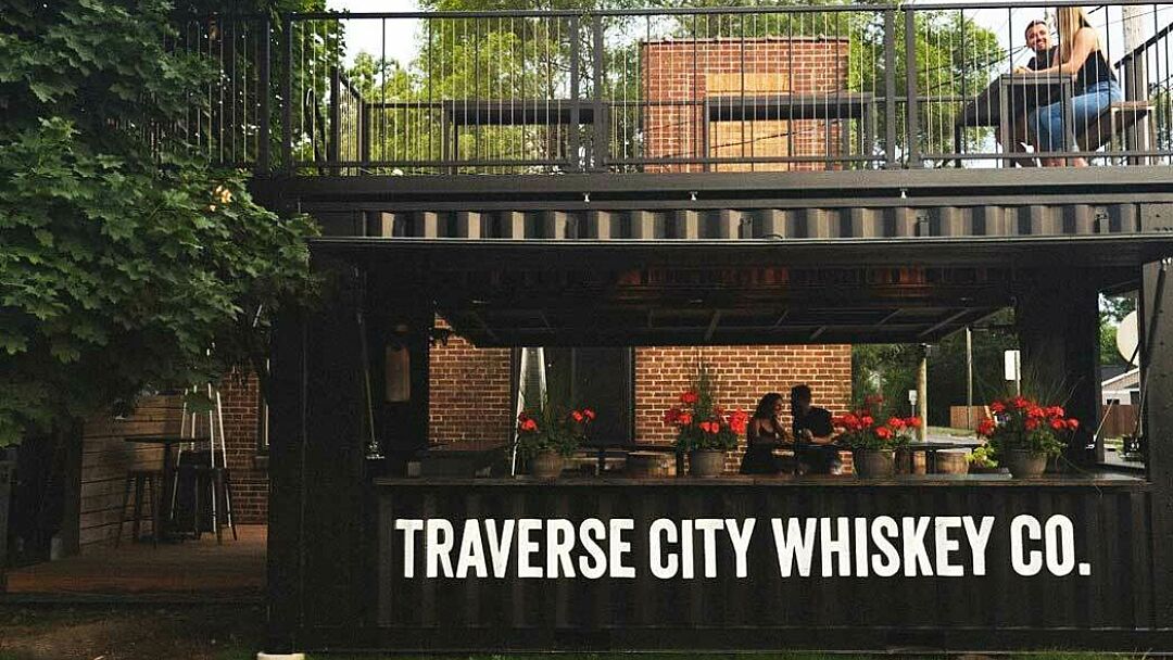 Traverse City Whiskey BoxPop® in the summer