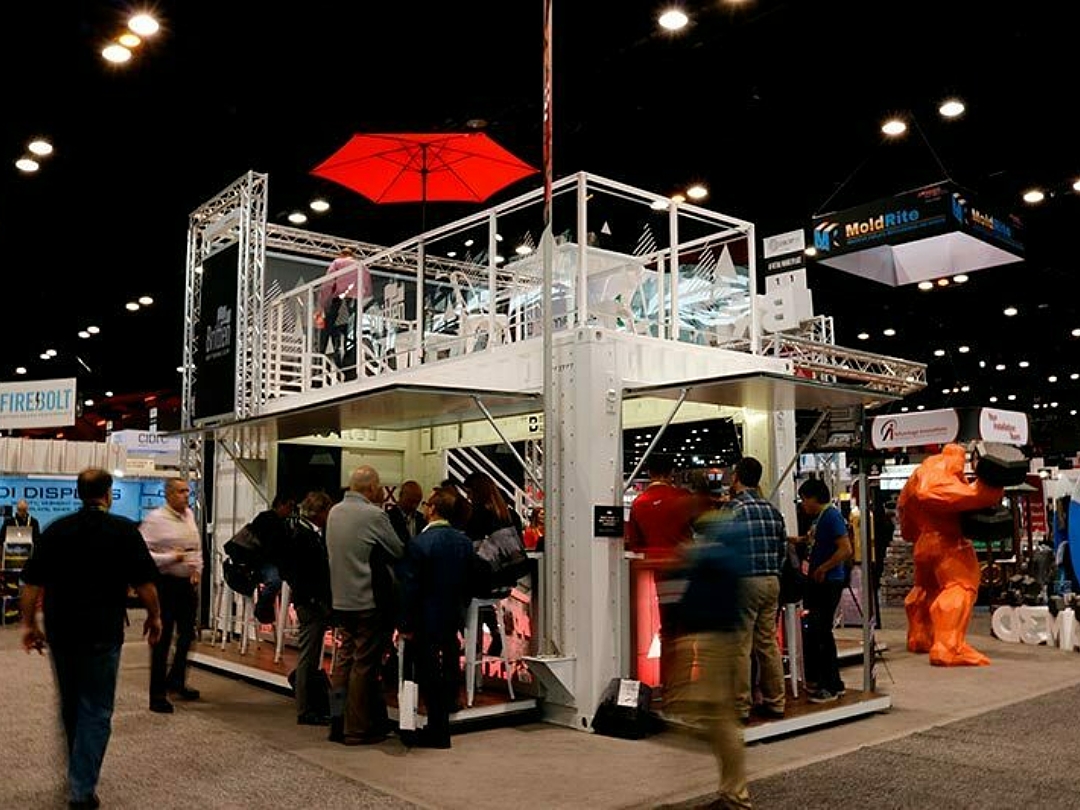 People at the Global Shop Tradeshow