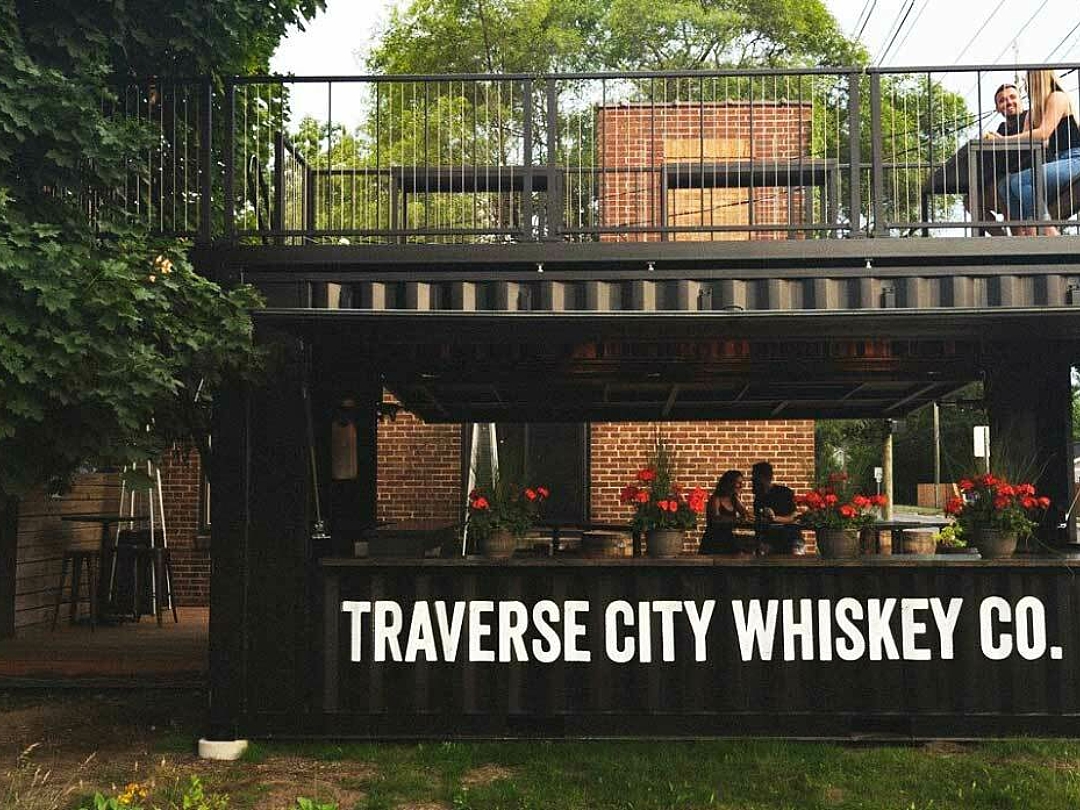 Traverse City Whiskey BoxPop® in the summer
