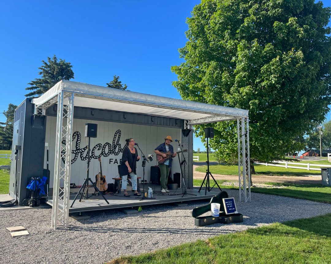 Jacob's Farm Custom Shipping Container Stage