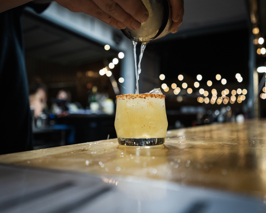 Revelry Yards Inside Shipping Container Bar