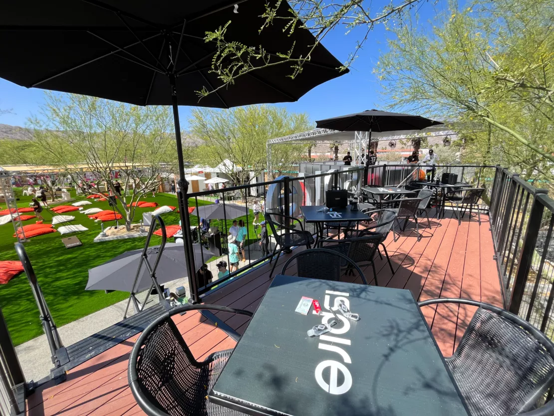 Rooftop Seating for Outdoor Events | ISPIRE BoxPop Shipping Container