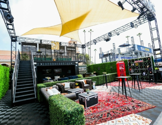 Seating area at the Octagon Kaaboo MGM Resorts BoxPop® activation