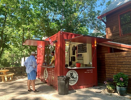 BoxPop Custom Shipping Container Bar at Cherry Republic