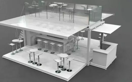 Rendering of a BoxPop® activation