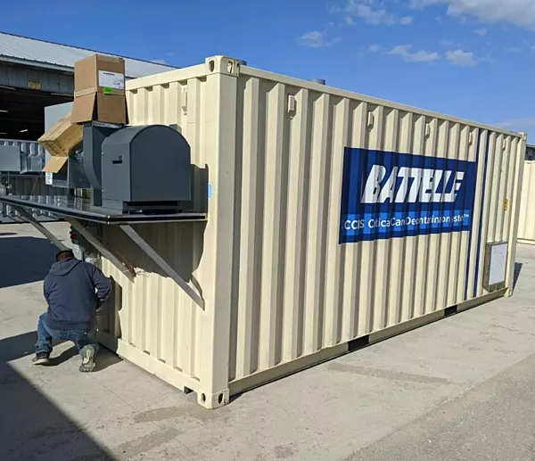 Battelle mask cleaning shipping container by BoxPop®