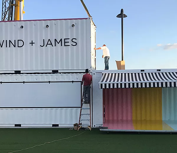 Wind and James event center BoxPop®